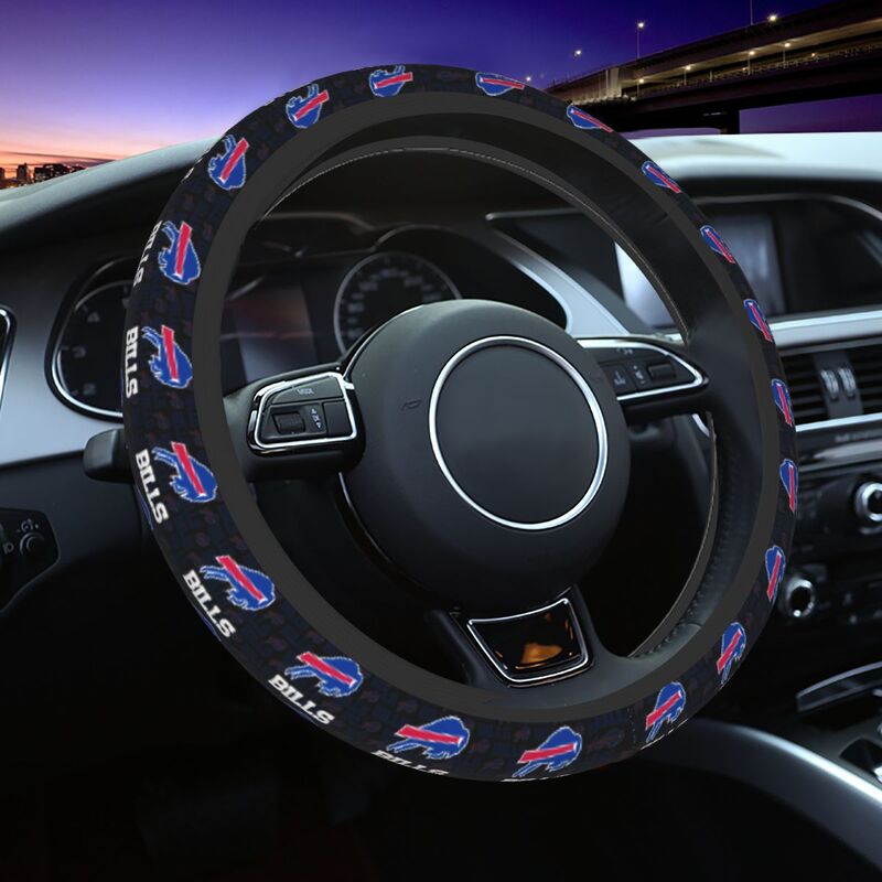 Buffalo Bills Printed elastic steering wheel cover breathable protective cover