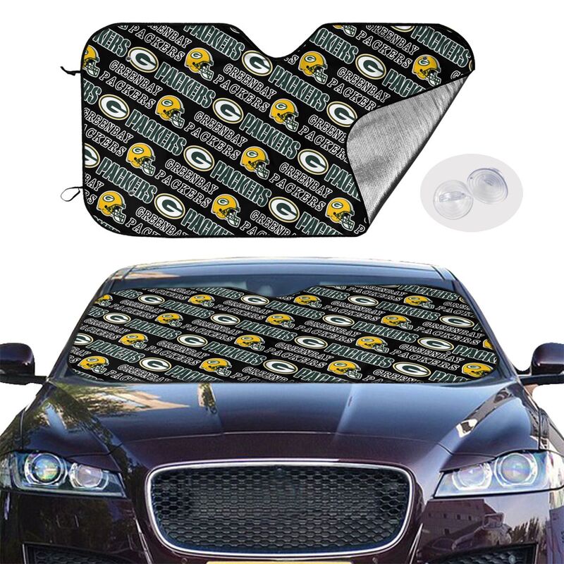 Green Bay Packers Printed suitable for front Car windshield sunshades Car windshield sunshades