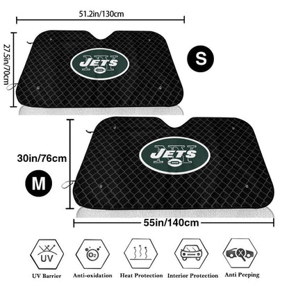 New York Jets 2 Print Car windshield sunshades is suitable front Car windshield sunshades