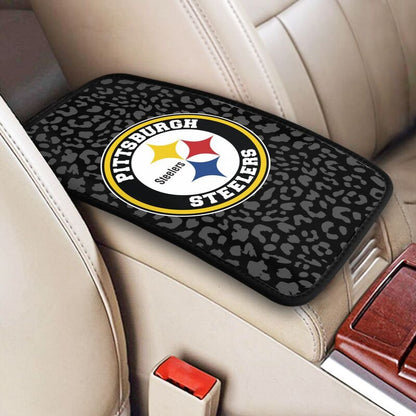 Pittsburgh Steelers 2 print Car handrail box cushion Personalized car armrest cover