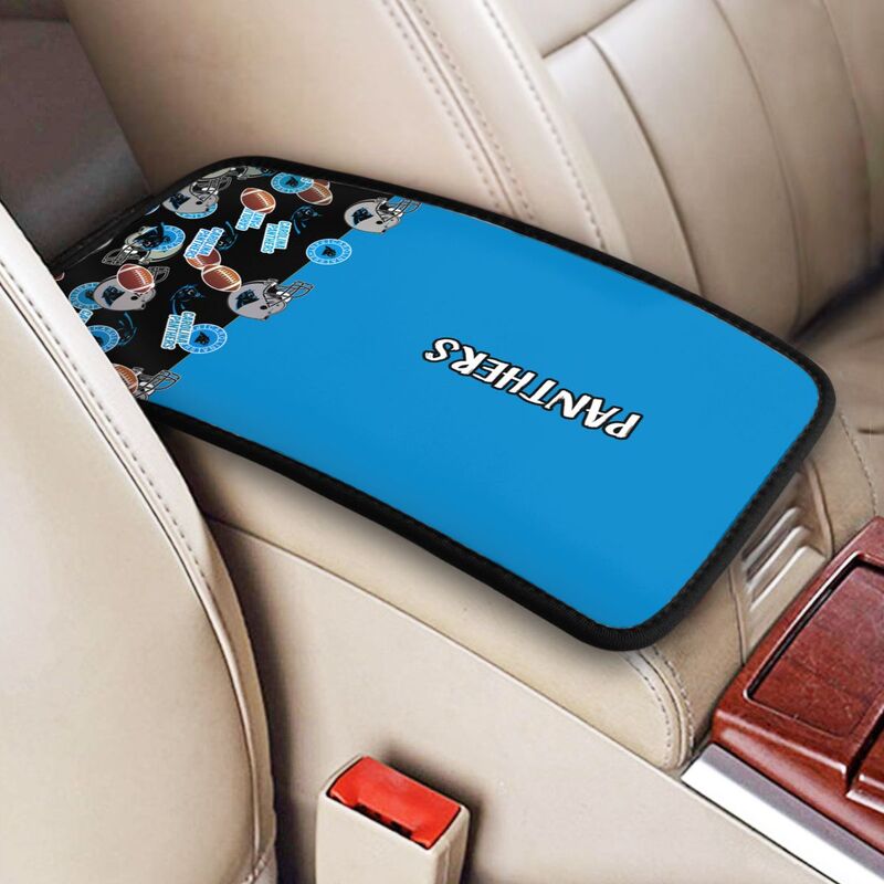 Carolina Panthers print Car center console armrest pad car armrest protective cover