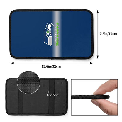 Car armrest box pad Seattle Seahawks 2 Printed center armrest box pad protective pad