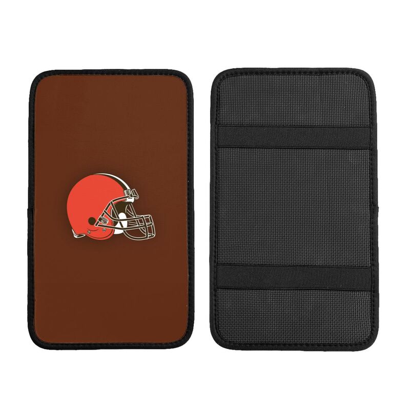 Cleveland Browns Printed car armrest box pad anti-abrasion pad