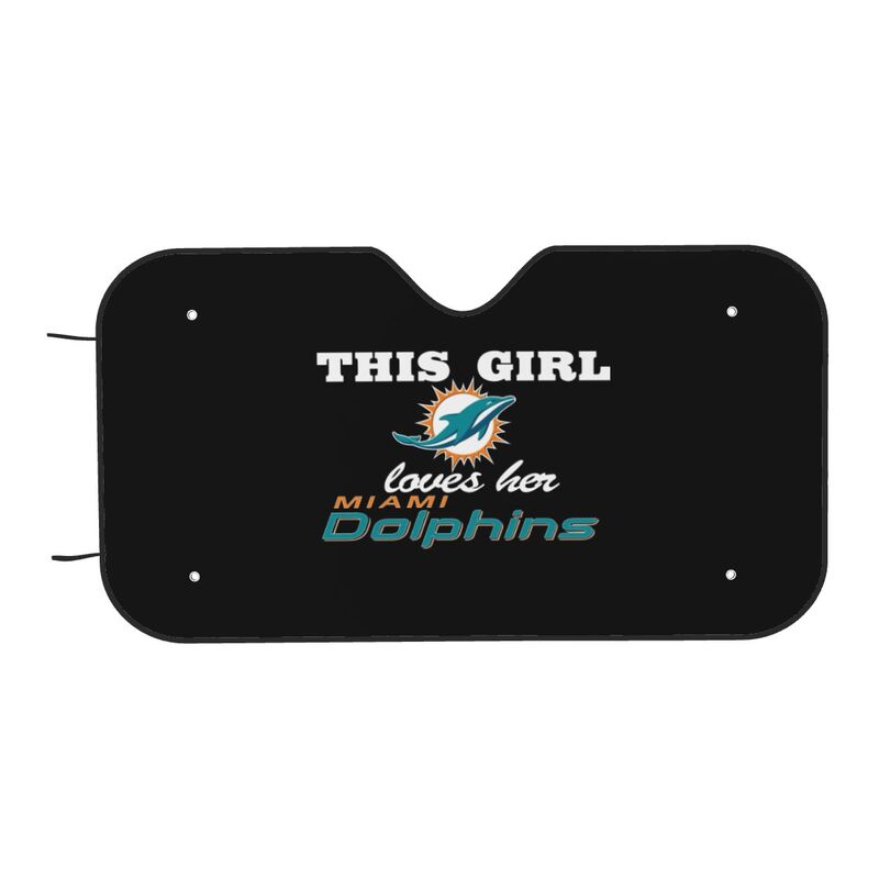 Miami Dolphins Printing multi size car front windshield sunshade car windshield sunshade