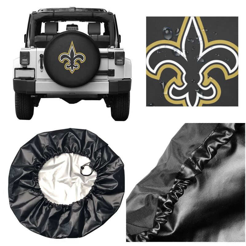 New Orleans Saints Print tire protection covers car sunscreen tire protection covers
