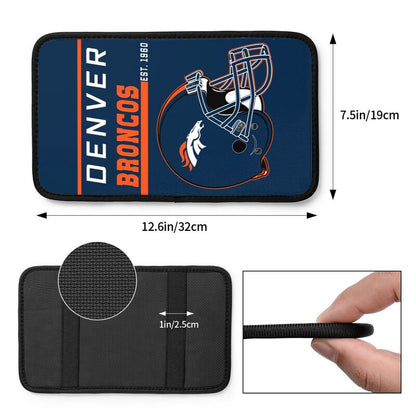 Denver Broncos Print car armrest box cushion armrest protective cover