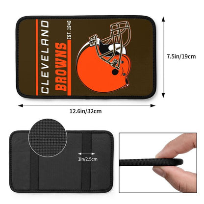 Cleveland Browns Print car armrest box cushion armrest protective cover