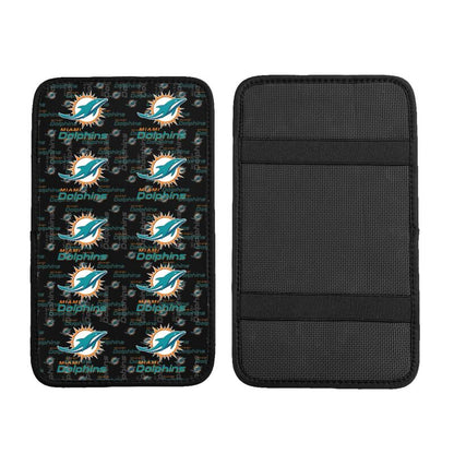 Miami Dolphins Printing car armrest box protective pad