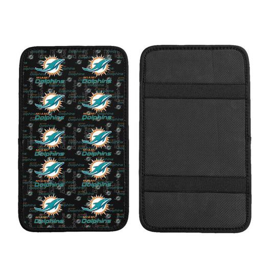 Miami Dolphins Printing car armrest box protective pad