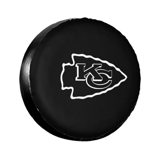 Kansas City Chiefs 5 Printing tire protection cover car sun protection tire protection covers