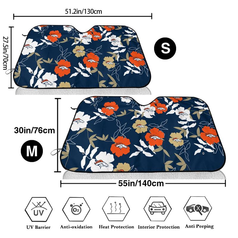 Denver Broncos Printed car windshield sunshade front windshield sunshade (multi size)