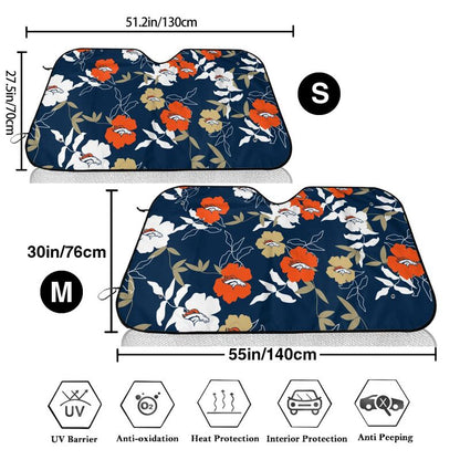 Denver Broncos Printed car windshield sunshade front windshield sunshade (multi size)