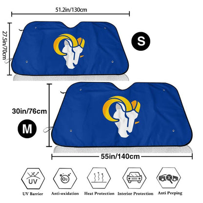Los Angeles Rams 7 Print Car windshield sunshades suitable for front Car windshield sunshades