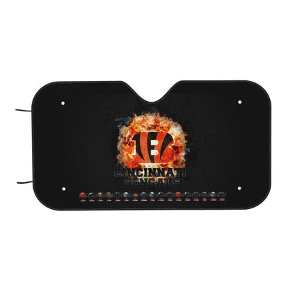 Cincinnati Bengals 2 Printed suitable for front Car windshield sunshades Car windshield sunshades