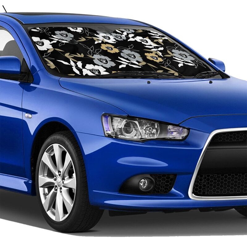 Las Vegas Raiders Printed car windshield sunshade front windshield sunshade (multi size)