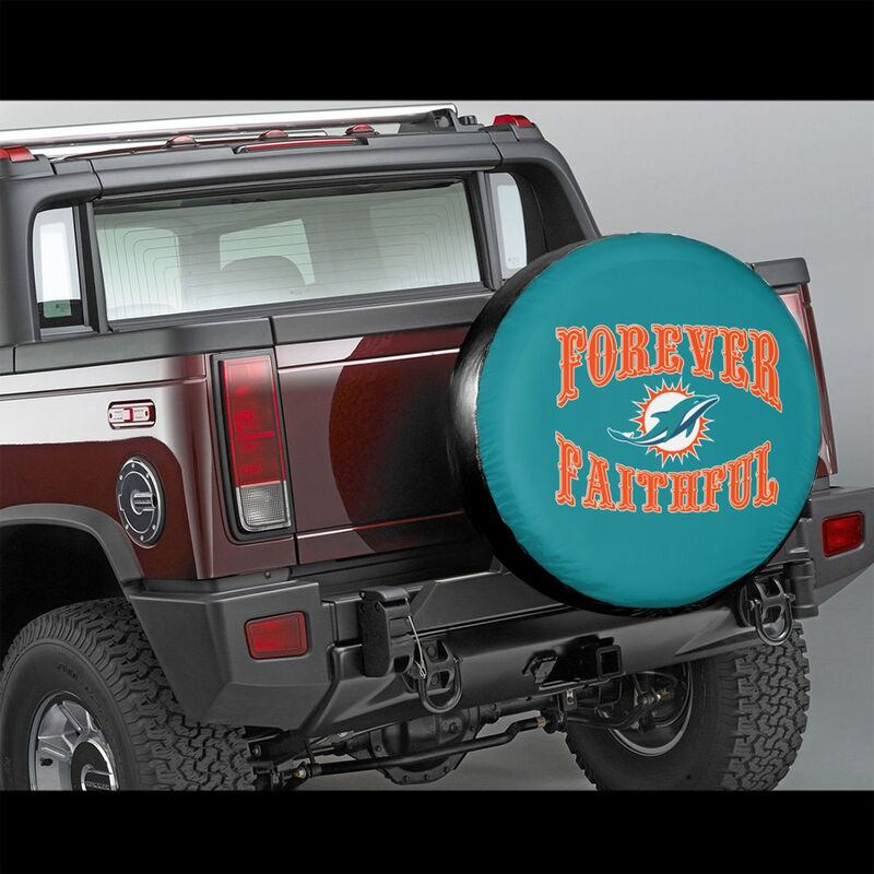 Miami Dolphins Printing car spare tire dust protection cover tire protection cover