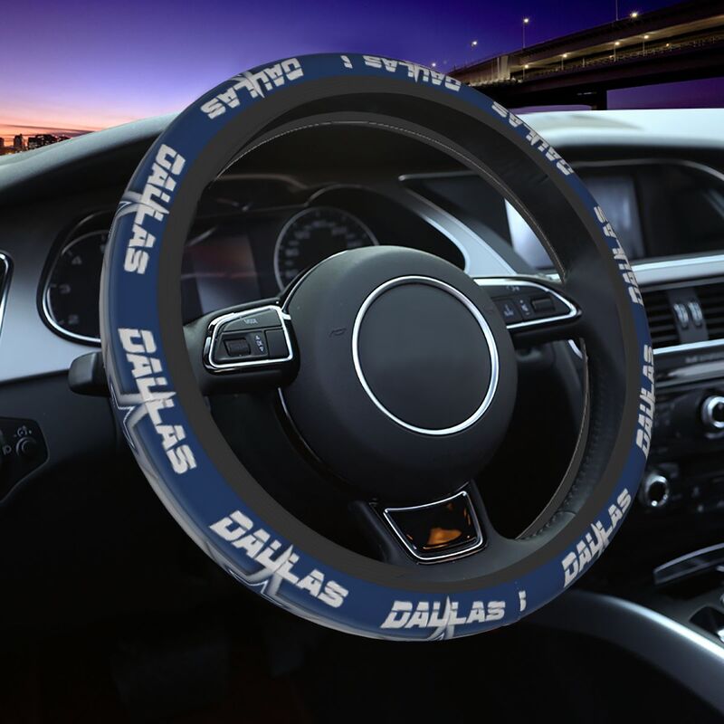 Dallas Cowboys 1 Printed car protective cover elastic steering wheel cover