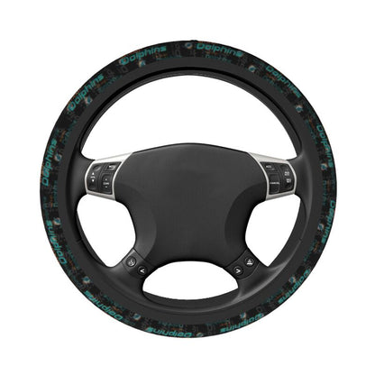 Miami Dolphins Printed elastic steering wheel cover car steering wheel protective cover