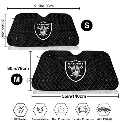 Las Vegas Raiders Print Car windshield sunshades is suitable front Car windshield sunshades