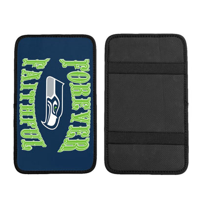 Seattle Seahawks Print car armrest box cover armrest protective cover