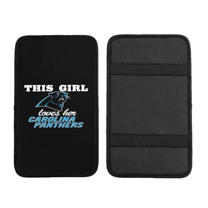 Carolina Panthers Printing car center console pad car armrest protective cover