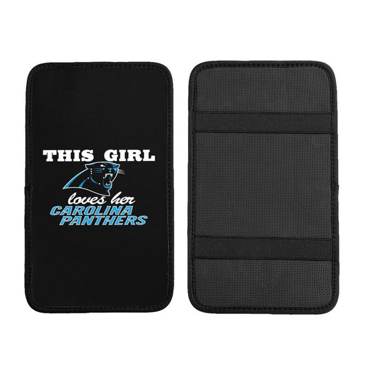 Carolina Panthers Printing car center console pad car armrest protective cover