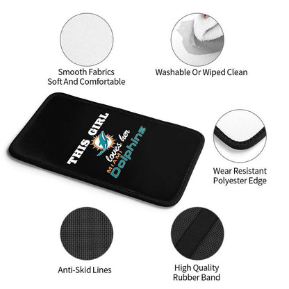 Miami Dolphins Printing car center console pad car armrest protective cover