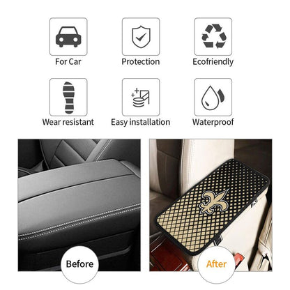 New Orleans Saints Car handrail box cushion Personalized printed car armrest cover