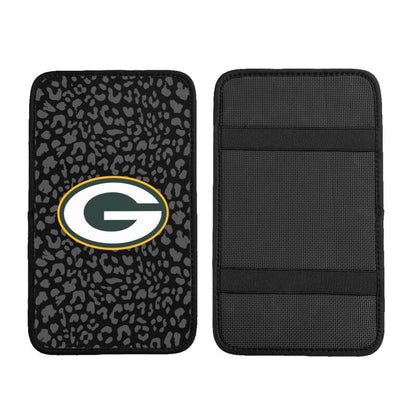 Green Bay Packers 2 print Car handrail box cushion Personalized car armrest cover