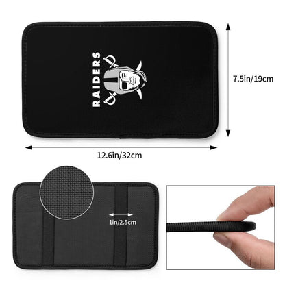 Car armrest box pad Las Vegas Raiders 1 Printed central armrest box pad protective pad