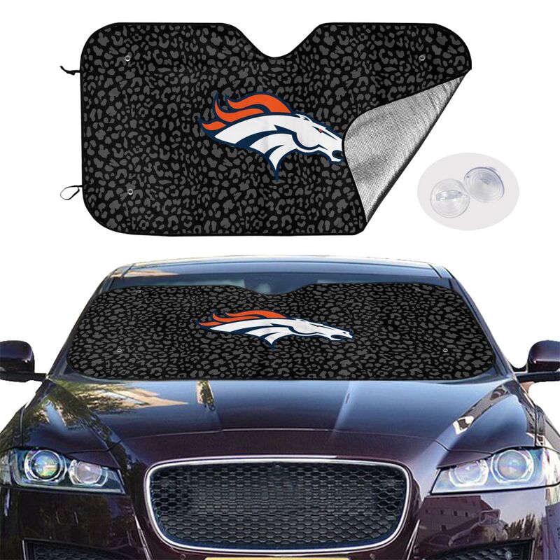 Denver Broncos Printed Car windshield sunshades is suitable front Car windshield sunshades