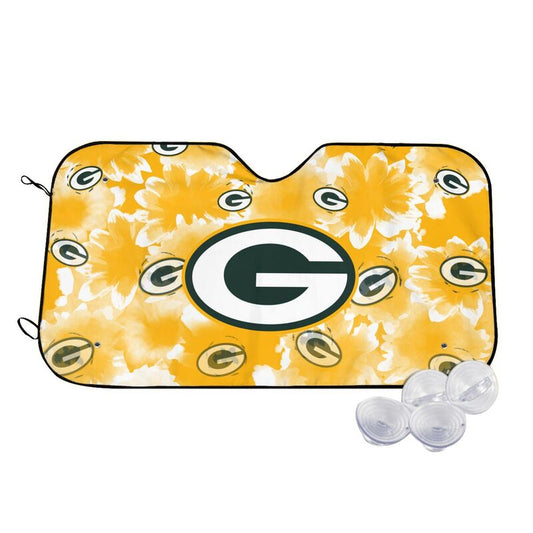 Green Bay Packers Printed multi size car front windshield sunshade car windshield sunshade