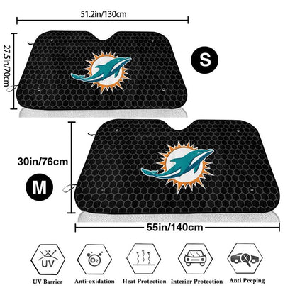Miami Dolphins Printed is suitable front Car windshield sunshades Car windshield sunshades