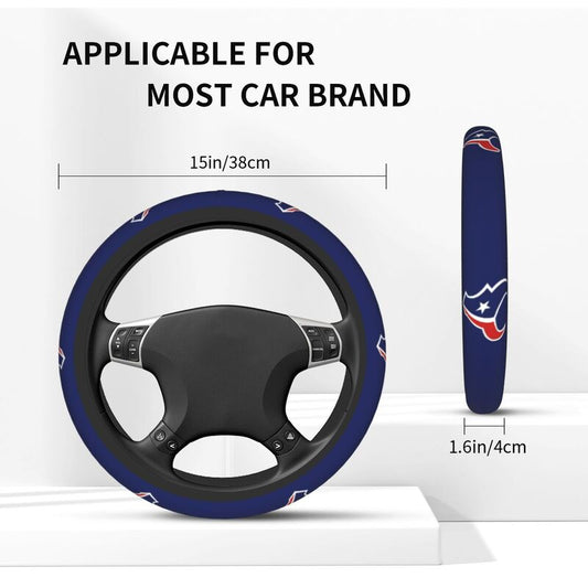 Houston Texans Printed elastic steering wheel cover car steering wheel protective cover