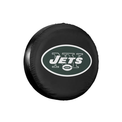 New York Jets 2 Car tire protective cover waterproof and dustproof tire cover