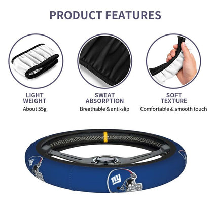 New York Giants 1 Printed breathable elastic steering wheel protective cover