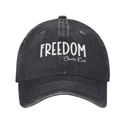 Freedom Charlie Kirk Printed unisex baseball cap outdoor hats adjustable cap trucker gift hat