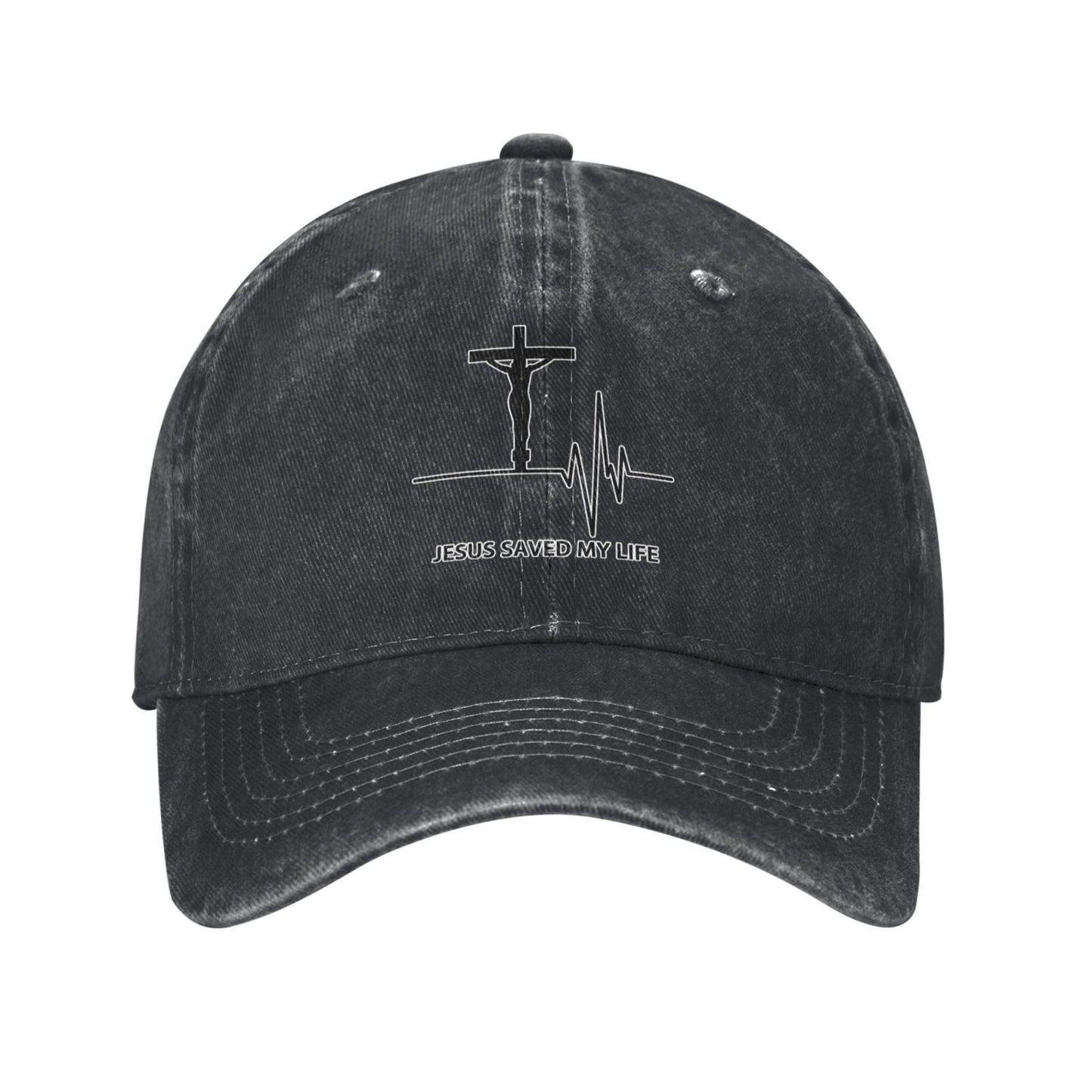 JESUS SAVED MY LIFE Printed unisex baseball cap adjustable cap outdoor sun hats trucker hat