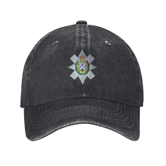 Royal Black Watch Regiment Highlanders Pin Printed unisex baseball cap adjustable cap outdoor trucker hat veterans Gifts