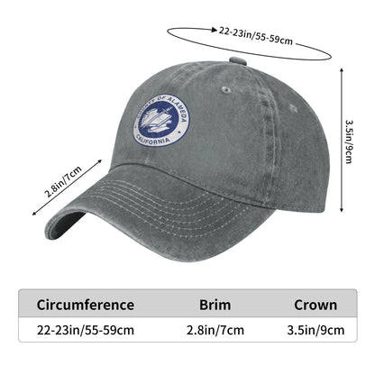 County Of Alameda California Printed unisex baseball cap adjustable cap outdoor sun hats trucker hat
