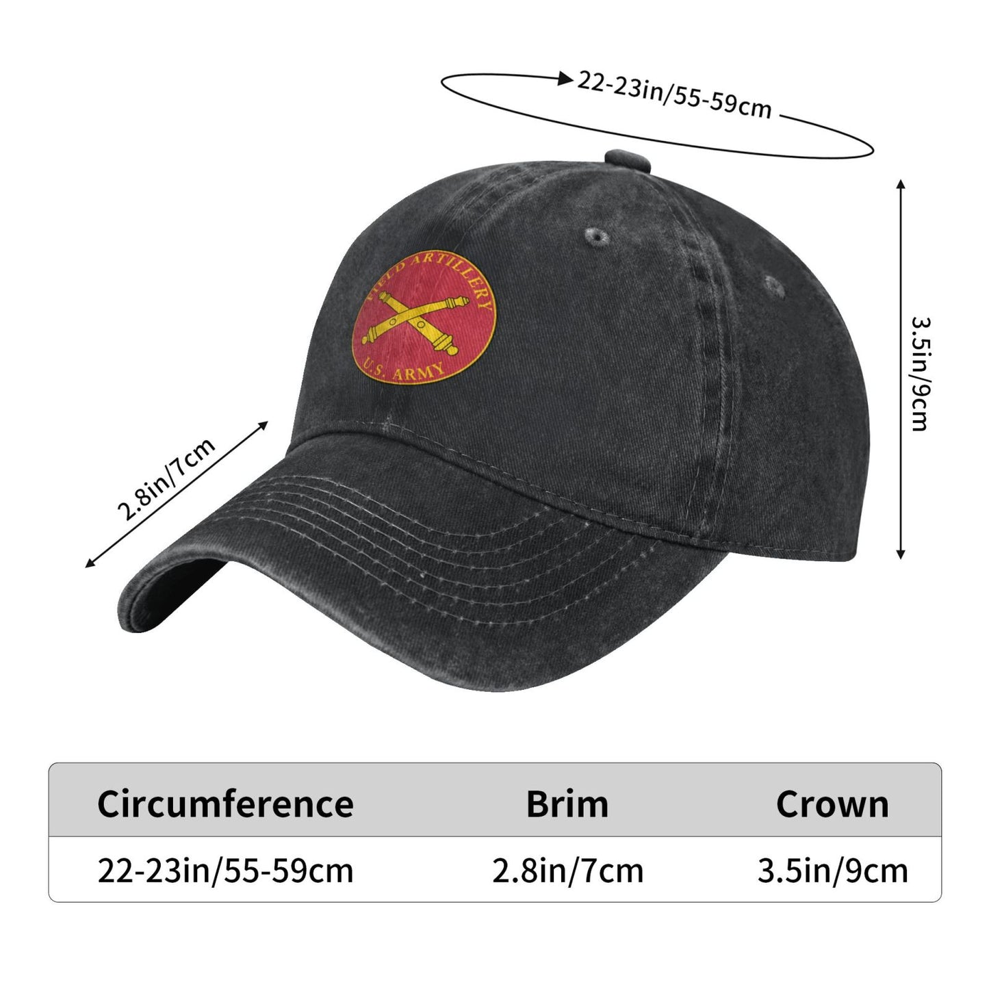 US Army Field Artillery Fort Sill Ok Printing unisex baseball cap adjustable hats veteran gift