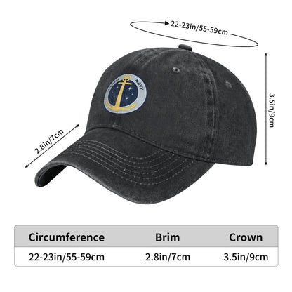 HSHYM NAVY Printed unisex baseball cap adjustable cap outdoor sun hats trucker hat