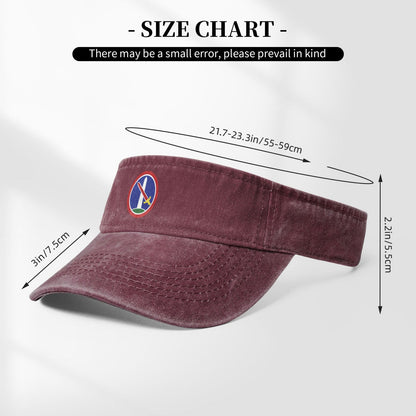 USA Military District Of Washington CSIB Printing adjustable Empty Top Baseball Sun Cap unisex outdoor sport hat veterans gift