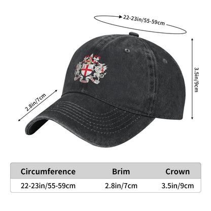 Coat Of Arms Of The City Of London Printed unisex baseball cap adjustable cap outdoor trucker hat veterans Gifts