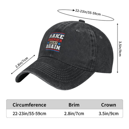 Rake America Great Again Printed unisex baseball cap adjustable cap outdoor sun hats trucker hat