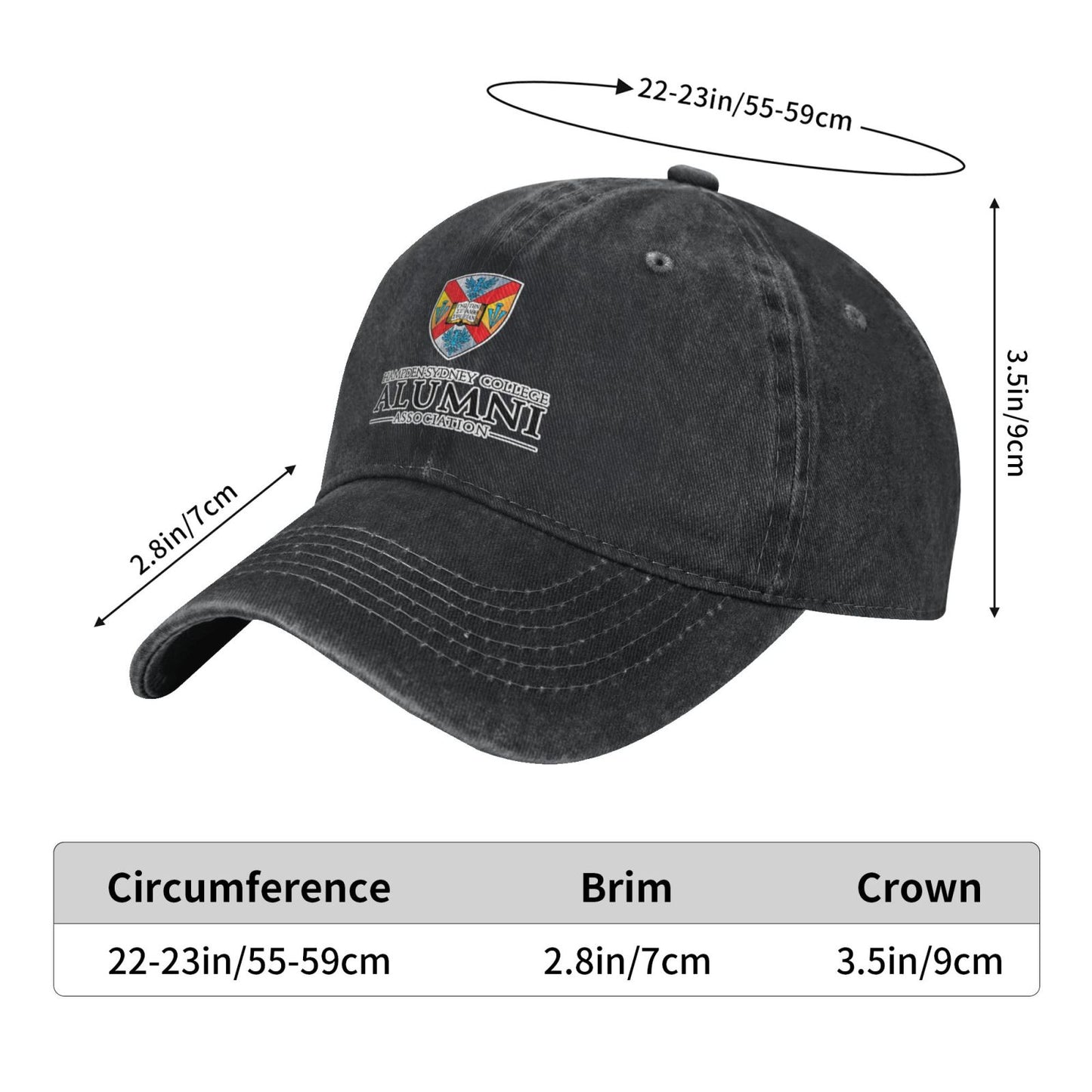 Hampden Sydney College Logo Printed unisex baseball cap adjustable cap outdoor sun hats trucker hat