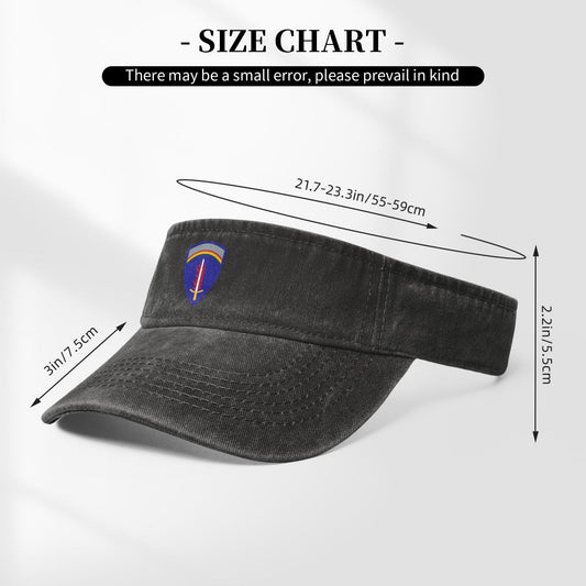 USAREUR Insignia Printing adjustable Empty Top Baseball Sun Cap unisex outdoor sport hat veterans gift