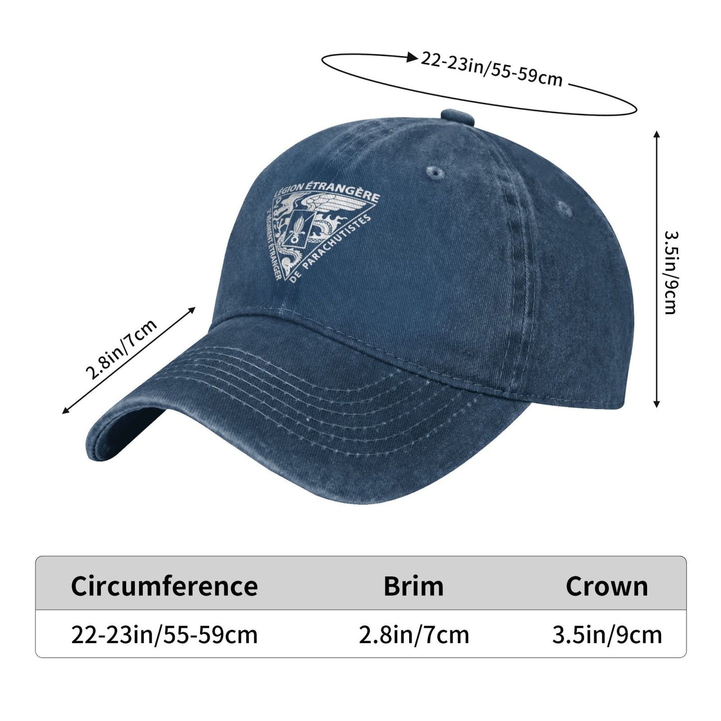 2 REP French Foreign Legion Printed unisex baseball cap adjustable cap outdoor sun hats trucker hat