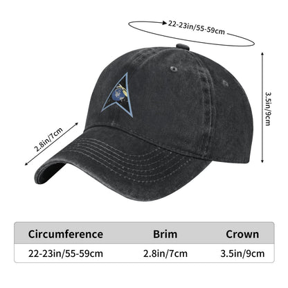 Space Delta 12 Emblem Printing unisex baseball cap adjustable cap veteran gift
