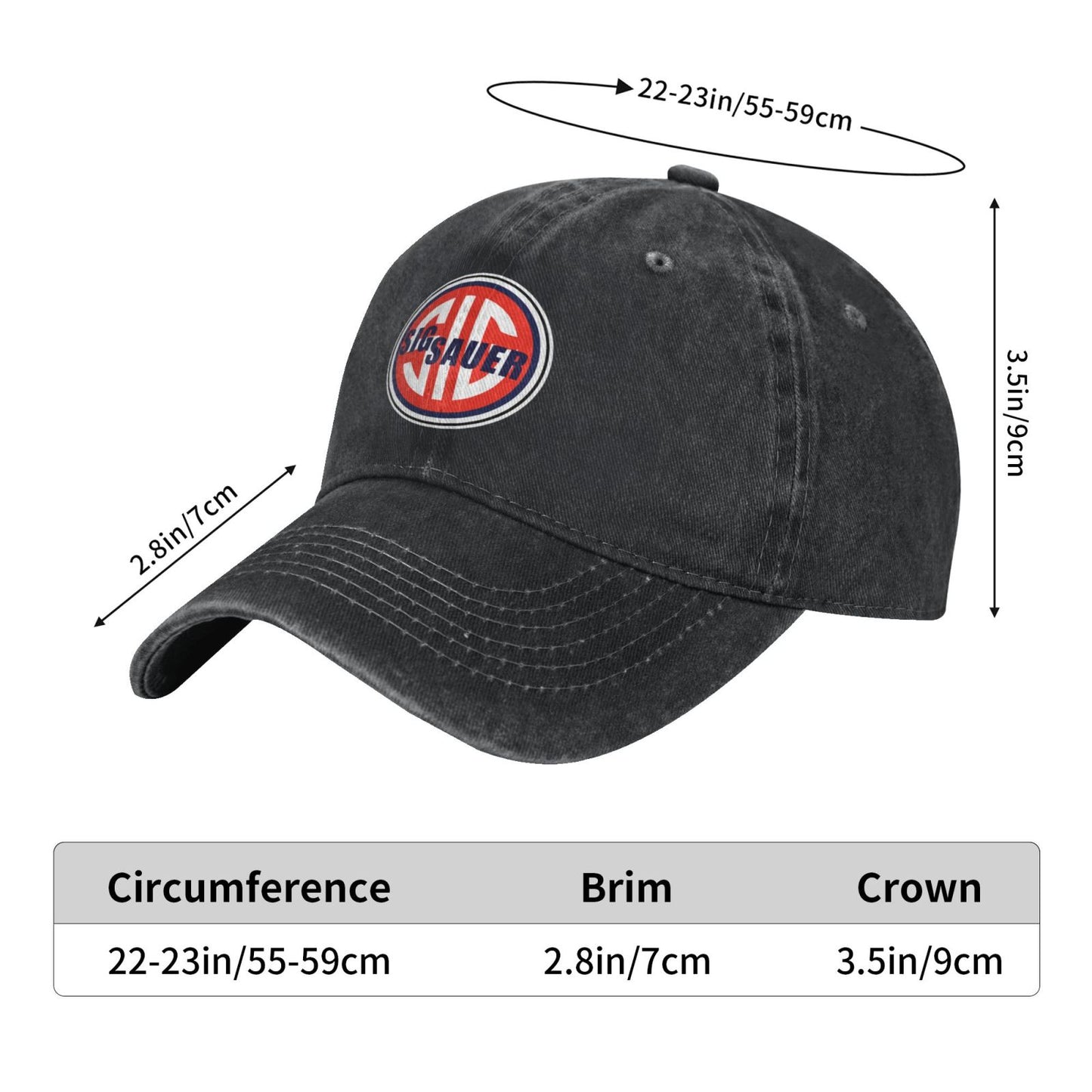 SIG SAUER Printed unisex baseball cap adjustable cap outdoor sun hats trucker hat